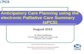 Anticipatory Care Planning + e-PCS