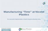 ML Summit 2013 Speaker Presentations: "Time" at Nicolet Plastics