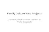 Family Culture Web Projects