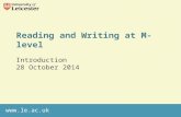 Reading and writing at m level for scitt