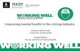 Improving mental health in the mining industry