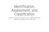 Identification, assessment, and classification chapter 3 pp. 63