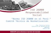 Lanzamiento Oficial Normal ISO 26000, INDECOPI