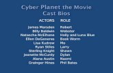 Screenplay Cyber Planet: Cast of Characters (Bios)