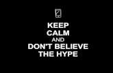 Trend vs. Hype: Keep Calm And Don't Believe The Hype / Nürnberg Web Week
