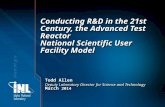 Conducting R&D in the 21st Century, the Advanced Test ReactorNational Scientific User Facility Model