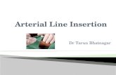 Arterial line insertion