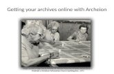 Getting archives online with Archeion