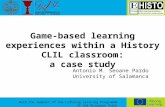 Game-based learning experiences within a History CLIL classroom:a case study