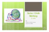 Solar Dish Stirling Engine 5 kW Thailand, 2004