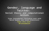 Gender and language (linguistics, social network theory, Twitter!)