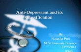 Anti depressant and its classifications