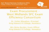 Exam Procurement - West Midlands SFC Exam Efficiency