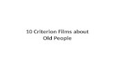 10 criterion films about old people