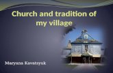 Church and tradition of my village