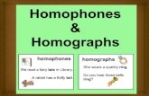 Homophones & Homographs- Cody