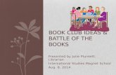 Book Club Ideas and Battle of the Books