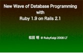 New Wave of Database Programming  with Ruby 1.9 on Rails 2.1