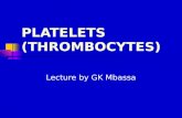 Platelets (thrombocytes) correc