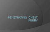 Penetrating  chest injury 2003