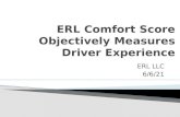 Erl Comfort Score Objectively Measures Driver Experience
