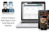 How to Create a Page for Your Hotel Website & Apps with Appyhotel.com