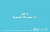 Pulse 2012 Events Kit