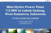 Mini Hydro Power Plant  7,5 MW in Lubuk Gadang,  West Sumatera, Indonesia