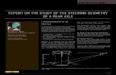Solid Enginyeria - REPORT ON THE STUDY OF THE STEERING GEOMETRY OF A REAR AXLE