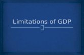 Limitations of gdp