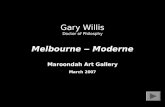 Gary Willis: 'Melbourne-Moderne' exhibition of paintings