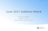 Inflation Watch: June 2011