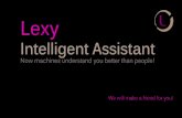 Intelligent assistant Lexy