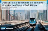 Beneficios de combinar el poder de Cisco y SAP HANA