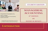 Akuntansi Manajemen Edisi 8 oleh Hansen & Mowen Bab 1