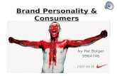 Brand Personality & Consumers - by Pat Bolger