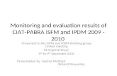 Monitoring and evaluation results of ciat pabra isfm v2 [autosaved]