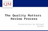 The Quality Matters Review Process