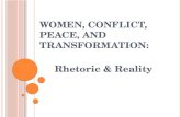 Women, conflict, peace, and transformation 1