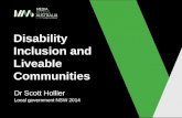 Disability Inclusion and Liveable Communities - Dr Scott Hollier, Local government NSW 2014