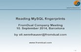 Reading MySQL fingerprints