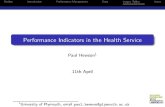 Performance Indicators in the Health Service