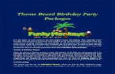 Theme based birthday party packages