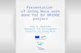 Presentation of Going Nova work done for EU BRIDGE project