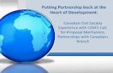 Putting Partnership back at the Heart of Development