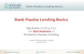 Bank Payday Lending Basics