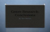 Genre research: Conclusions