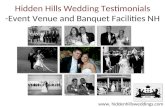 Hidden Hills Wedding Testimonials - Event Venue and Banquet Facilities NH