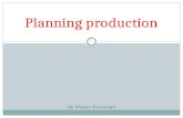 PLANNING PRODUCTION