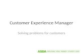 Solving problems for customers